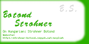 botond strohner business card